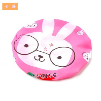 zimo 浴帽可爱卡通成人女款洗澡浴帽 防水沐浴帽 洗头帽厨房防油烟