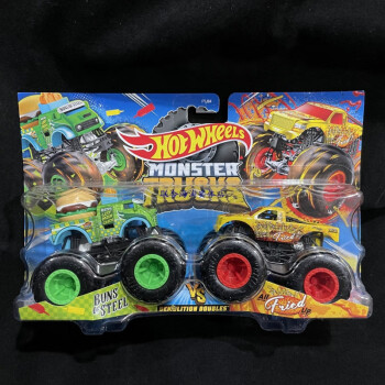 砚玺风火轮monster trucks怪物大脚怪兽卡车儿童玩具合金小汽车1:64