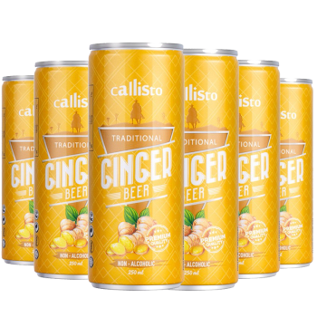 越南进口柯锐斯莫斯科之骡ginger beer姜汁啤酒碳酸饮料干姜汽水 250ml 6听