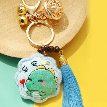 钥匙扣【小恐龙】花边 有绣绷