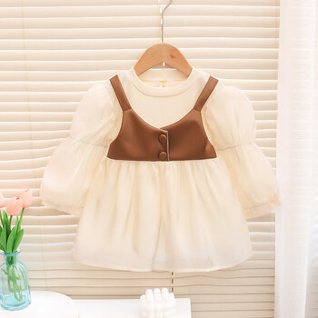贝姿特一岁女孩衣服女童连衣裙夏季装假两件儿童公主裙女宝宝03岁裙子
