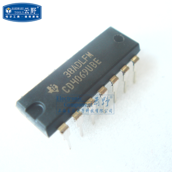云野 ic集成电路cd4069ube dip14直插 cmos逻辑器件 芯片 (一个)