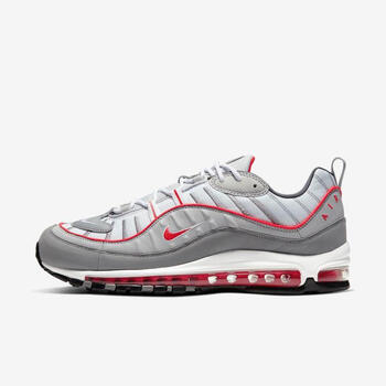 耐克Nike Air Max 98气垫缓冲运动子弹头男跑步鞋CT1173 Grey/Grey/Fog/Red 10【图片价格品牌报价】-京东
