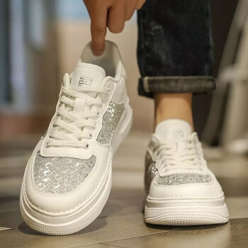 欧文迪库aj男鞋小白鞋男秋季新款男士板鞋百搭潮流防滑鞋子男款时尚