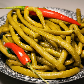 湖南特产老坛酸豆角四川脆口泡豇豆新鲜下饭菜腌咸菜商用袋装350g5包