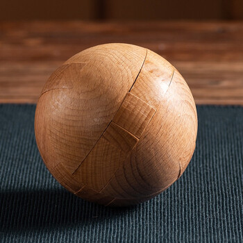 积木益智玩具礼盒装全套成人解压木质玩具十级难度圆球酒桶鼓心锁圆球