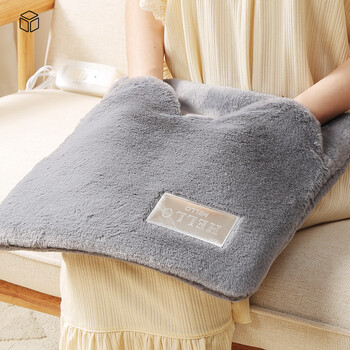 杉贝加热坐垫办公室电热插电发热式暖脚垫宝热敷垫小电褥子暖垫女灰色