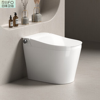 日丰卫浴家用普通马桶无水箱非智能下沉式无水压限制静音节 智洁釉面