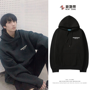 幂范西时代少年团严浩翔同款卫衣女新款秋冬加绒男女潮牌上衣服外套加