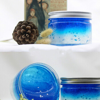 水成型水做泥材料套装diy液态玻璃起泡胶港式广口瓶300ml银盖2个