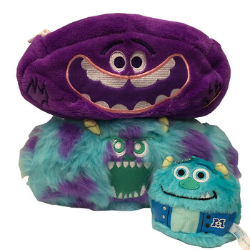 怪兽大学迪士尼大容量笔袋ins日系高颜值小众女孩可爱毛绒文具盒新款