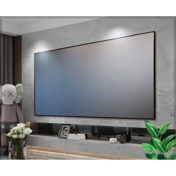 灰晶超窄画框幕100吋120吋150投影机幕幕布高清黑晶抗光幕 133吋16:9