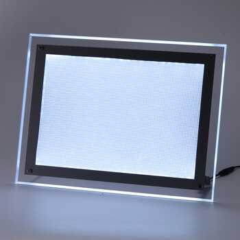 灯箱超薄led挂墙桌面式发光台式价目表奶茶店吧台点菜单餐牌 黑色边框