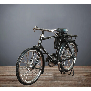 佟年创意自行车模型复古怀旧自行车单车二八大杠洋车摆件家居客厅装饰
