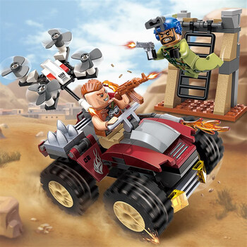 乐高乐高中国启蒙积木维和部队雷霆突击战男孩子军事玩具拼装儿 3202