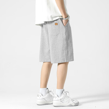啄木鸟短裤男夏季薄款男生潮牌五分裤男士休闲中裤运动篮球裤灰色沙滩