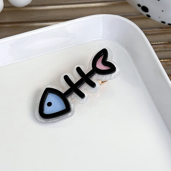 巴克乐乐卡通小鱼发夹少女心童趣亚克力刘海夹可爱碎发鸭嘴夹侧边头饰