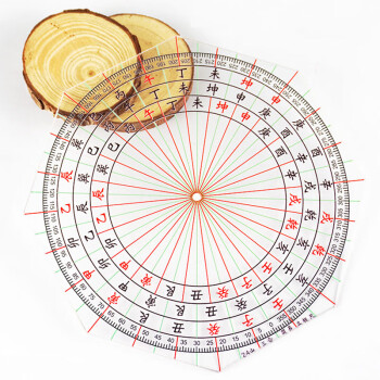 缘隆 二十四山立极尺亚克力八边形透明板专业测量定位三合简易立极规
