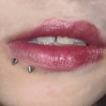 萨拉拉唇钉 恶魔钉尖头唇钉钛钢酒窝钉耳骨钉耳钉 杆长10mm 尖头3mm