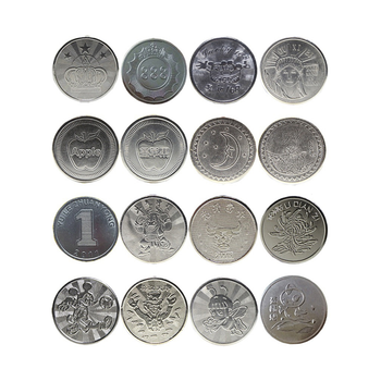 游戏币代币不锈钢硬币摇摇车老虎电玩娃娃机通用代币定制黄铜币