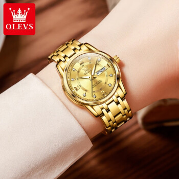 瑞士女士手表十大品牌2024新款双日历石英表夜光防水前十名排行榜