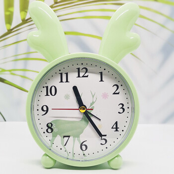 韩国品质净靓宿舍小闹钟学生用可爱儿童女床头男个性时尚卡通创意小兔