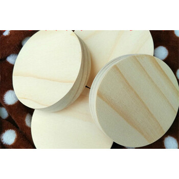 苏墨定制松木实木圆模板圆木片垫圆木模型木料木片圆模型圆板圆形木松