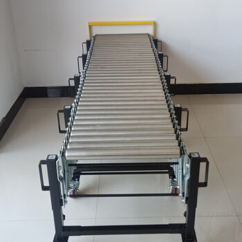 卸货神器滑梯装货搬运装卸车无动力滚筒下货福来轮伸缩转弯可升降