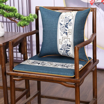新中式红木沙发坐垫中式乳胶棕垫座椅椅子实木家具圈椅椅垫餐椅垫茶