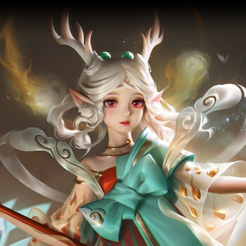 白龙吟韩信地狱火宝凤求凰李白限定王者皮肤项链 遇见神鹿-瑶 玻璃