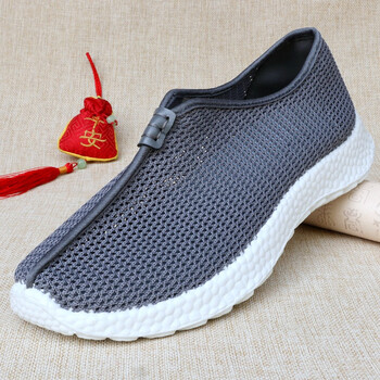 布益兴僧鞋男女夏季飞织网面透气薄款老北京布鞋中式汉服和尚出家人
