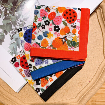 泽略纯棉随身携带正方形手帕女士男士全棉吸水擦汗手绢手巾诗蕾45cm