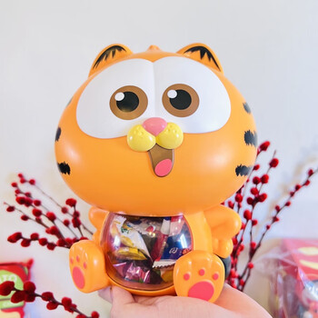 萨默斯加菲猫电影水杯影城garfield周边造型杯爆米花桶水杯可爱玩偶