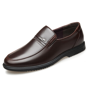 卡柏奇夏天穿的老人皮鞋男中年人男士50岁加大码男鞋商务休闲爸爸鞋男