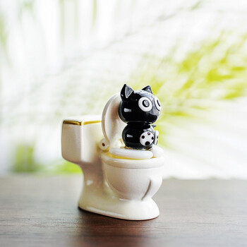 手作蓝玻璃蛙日本手作硝子玻璃摆件猫咪宠物可爱卡通桌面动物伴手礼