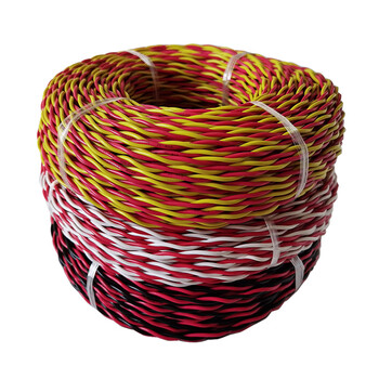 铜花线rvs2芯1525家用灯头线消工程双绞线电线rys软线ryjs国标zcrvs2x