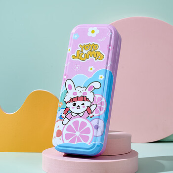 fgacct 双层文具盒太空宇航员金属材质小学生全班奖品礼品儿童铅笔盒