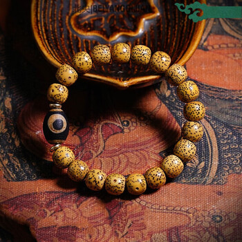 天i然陈籽星月菩提子手串藏式民族风男手链文玩天珠配饰本命年饰品盘