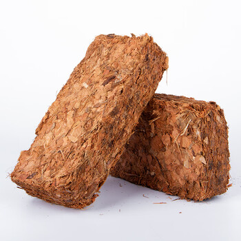 椰壳砖椰砖土营养土通用型粗椰糠块椰土椰砖脱盐大块椰壳砖500g2块