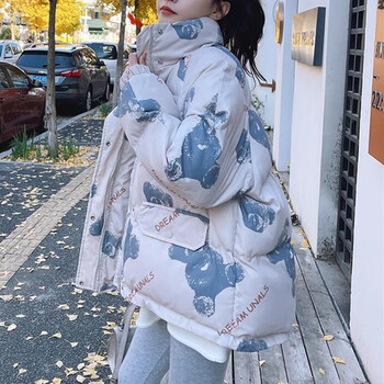 雅鹿羽绒服女1220岁初中学生服女冬装13大童女孩洋气16高中生中白色s