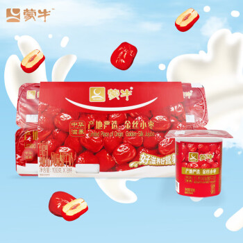 蒙牛(mengniu)酸奶红枣 风味发酵乳8连杯益生菌100g复原乳早餐牛奶