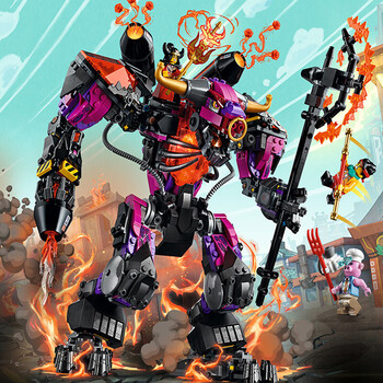 乐高中国积木悟空小侠孙悟空齐天大圣黄金机甲拼装玩具男孩牛魔王烈火