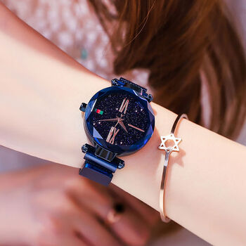 索尔星空手表女士时尚潮流防水同款抖音网红2018新款韩版简约女表学生