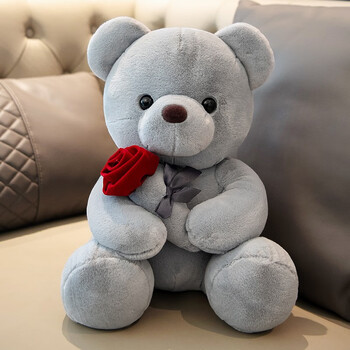 迪士尼可爱玫瑰花小熊公仔小号泰迪熊玩偶布娃娃毛绒玩具女生情人节