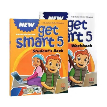 新版New Get Smart5级别课书+练习册含课程码 少儿美语英语教材 6-12岁小学英语培训教材 [平装] [平装]