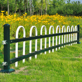 锌钢草坪护栏市政绿化带栅栏铁艺花园围栏花坛隔离栏庭院栏杆户外 45