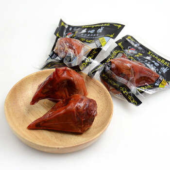 温州风味曹记乡巴佬鸡头酱卤鸡头乡吧佬鸡头35150袋一箱采购批发
