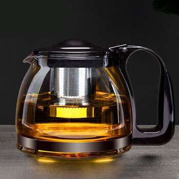 玻璃茶壶凉水壶耐热加厚玻璃茶具不锈钢过滤内胆茶水分离壶可拆卸冲洗