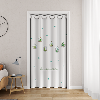 帘子防风空调门帘挡风高精密植物吊灯帘宽11高15米适合5575cm门内宽带