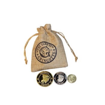 古仕龙哈利波特纪念品 harry potter 古灵阁金币金加隆银西可纳特纪念